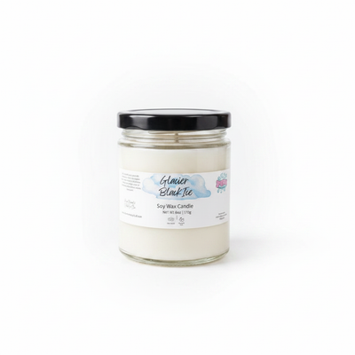 Glacier Black Ice Soy Candle – Bold & Fruity Scent - Handmade Tallow Soap in Hamilton, Ohio - Soapyfluffs