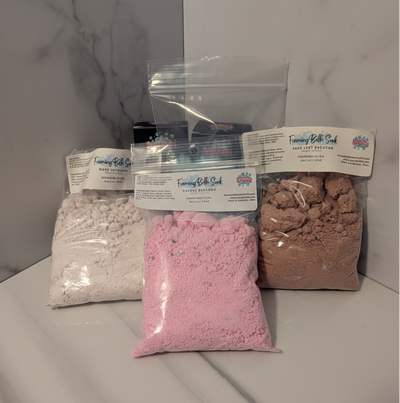 Foaming Bath Soak Gift Set — Eczema-Friendly Bath Powder for Kids & Sensitive Skin - Handmade Tallow Soap in Hamilton, Ohio - Soapyfluffs
